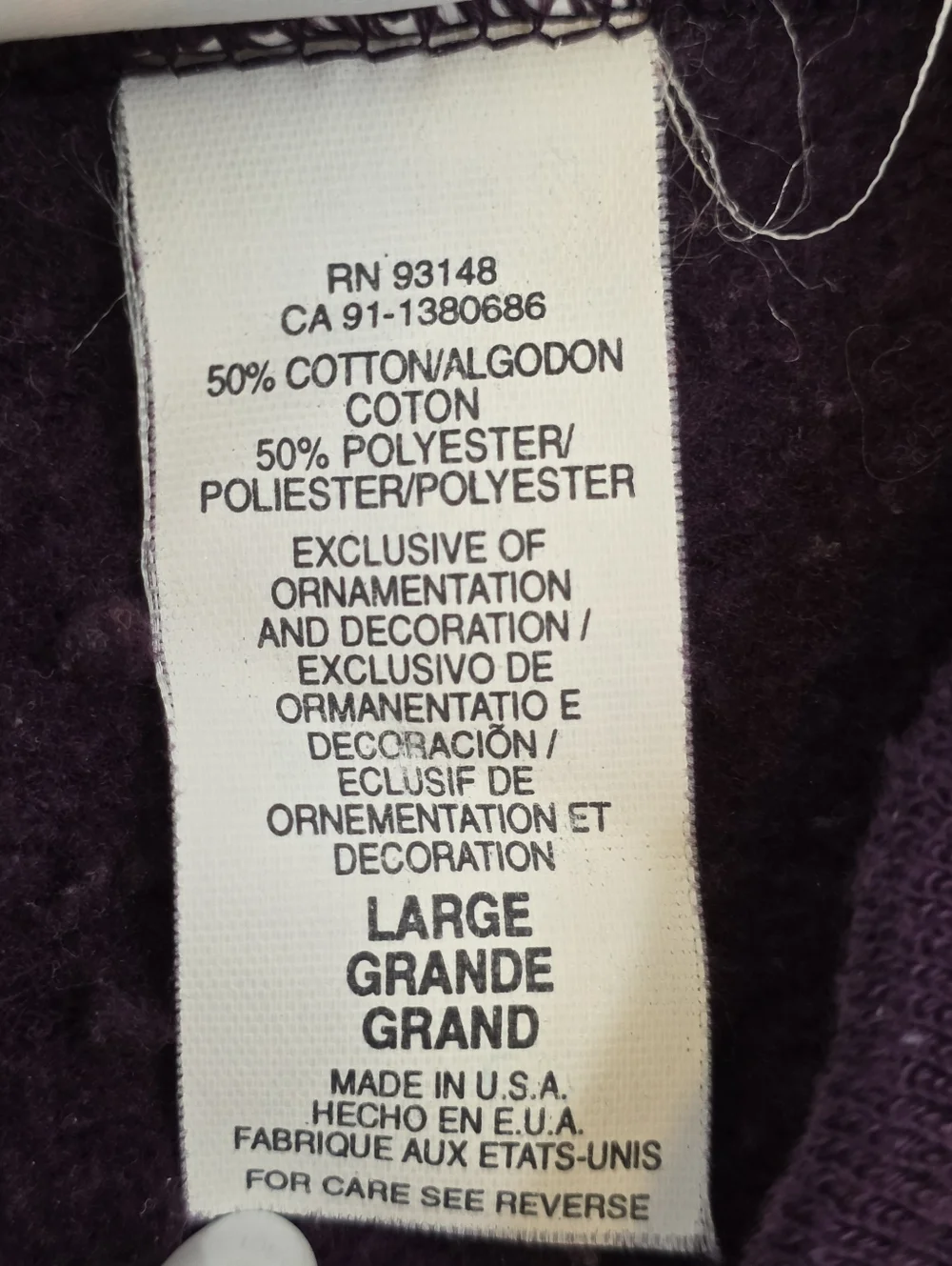 Vintage Morning Sun Floral Sweatshirt Purple Cottagecore Large